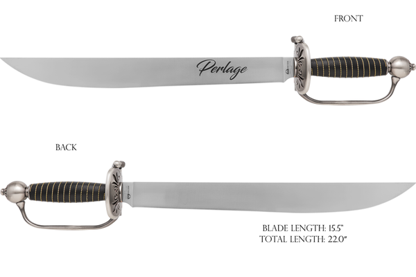 Sable Handle Color Perlage Sommelier's Sabre Silver Handle - Sonoma Champagne Sabres