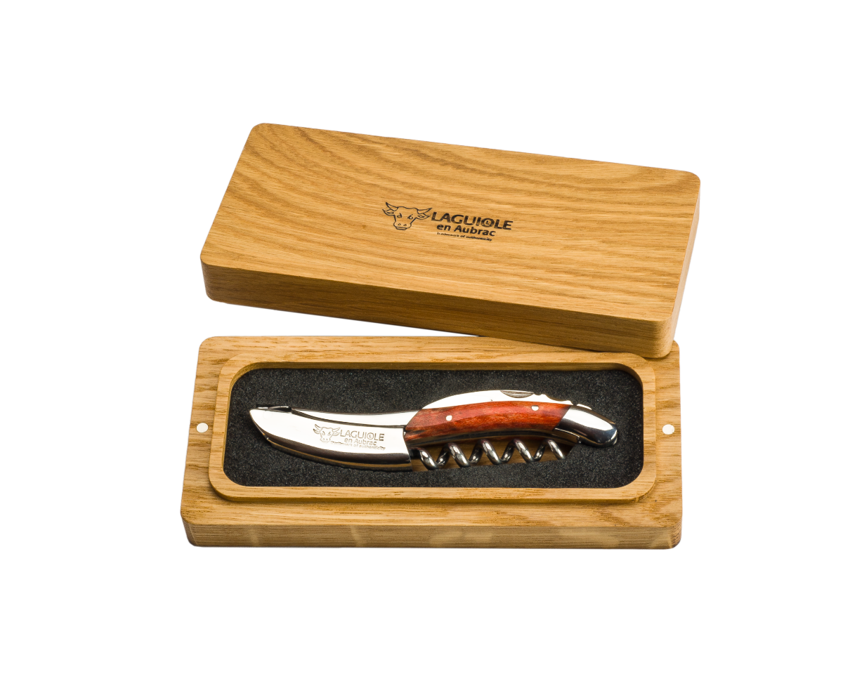 Laguiole en Aubrac Sommelier Corkscrew Red Poplar Wood