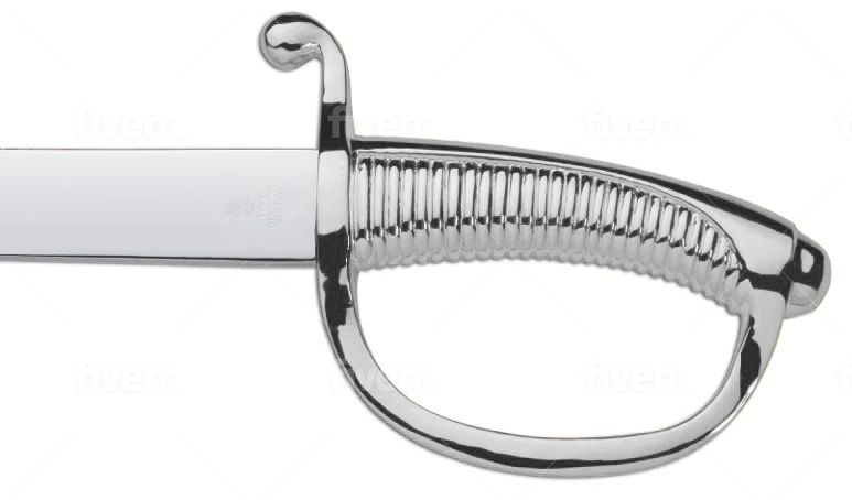 WKC Briquet Champagne Sword - Nickel Guard Handle