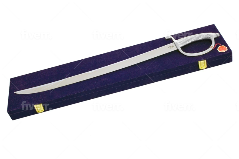 WKC Briquet Champagne Sword - Nickel Guard  and Presentation Box