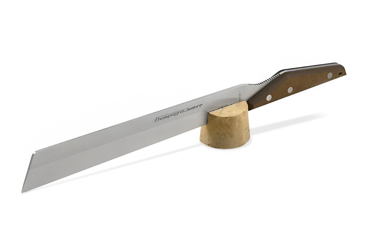 Maserin Sommelier Saber - Brown Paper Stone Handle
