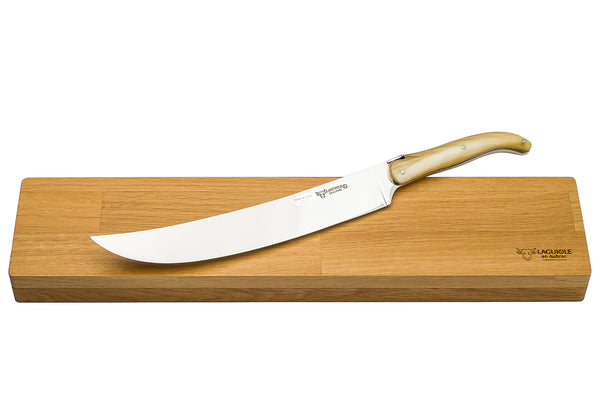 Laquiole en Aubrac Champagne Sabre Solid Buffalo Horn Handle