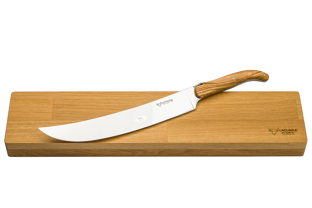 Laguiole en Aubrac Champagne Sabre Olive Wood