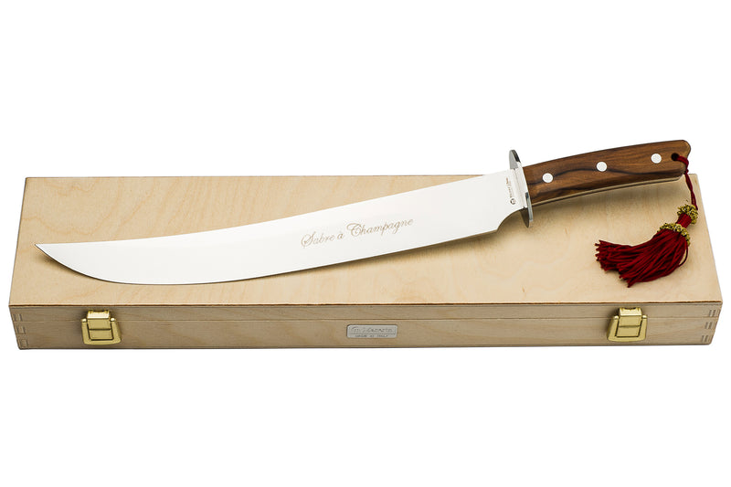 Maserin Champagne Sabre Bubinga Wood Handle - Sonoma Champagne Sabres