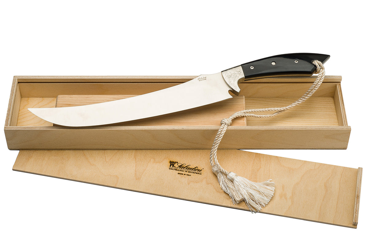 Coltelleria Saladini Champagne Sabre Black Horn - Sonoma Champagne Sabres