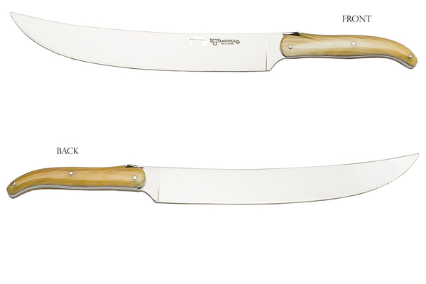 Laquiole en Aubrac Champagne Sabre Solid Buffalo Horn Handle