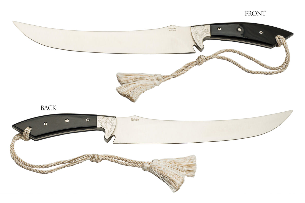 Coltelleria Saladini Champagne Sabre Black Horn - Sonoma Champagne Sabres