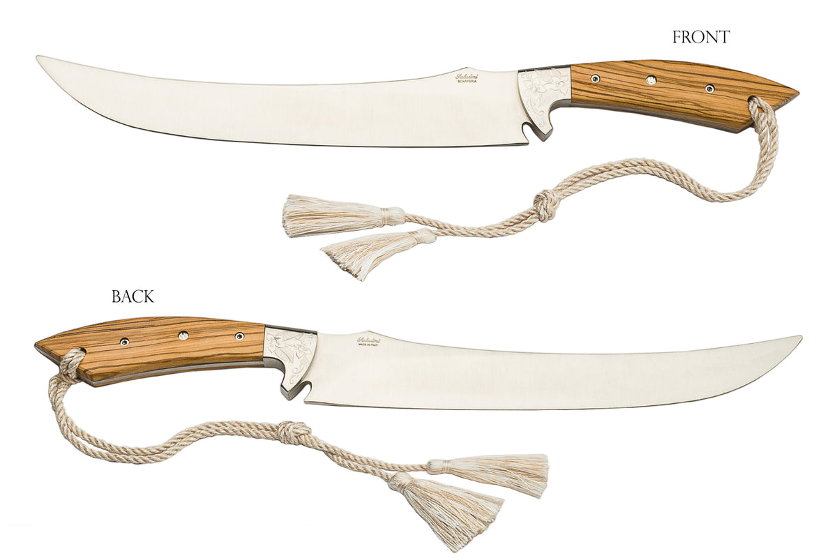 Coltelleria Saladini Champagne Sabre Olive Wood - Sonoma Champagne Sabres
