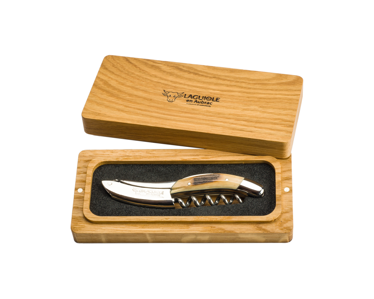 Laguiole en Aubrac Sommelier Corkscrew Mammoth Ivory Crust Corkscrew