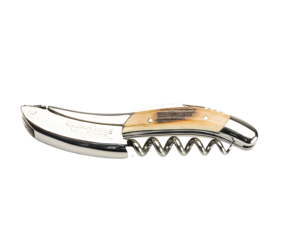 Laguiole en Aubrac Sommelier Corkscrew Mammoth Ivory Crust Corkscrew