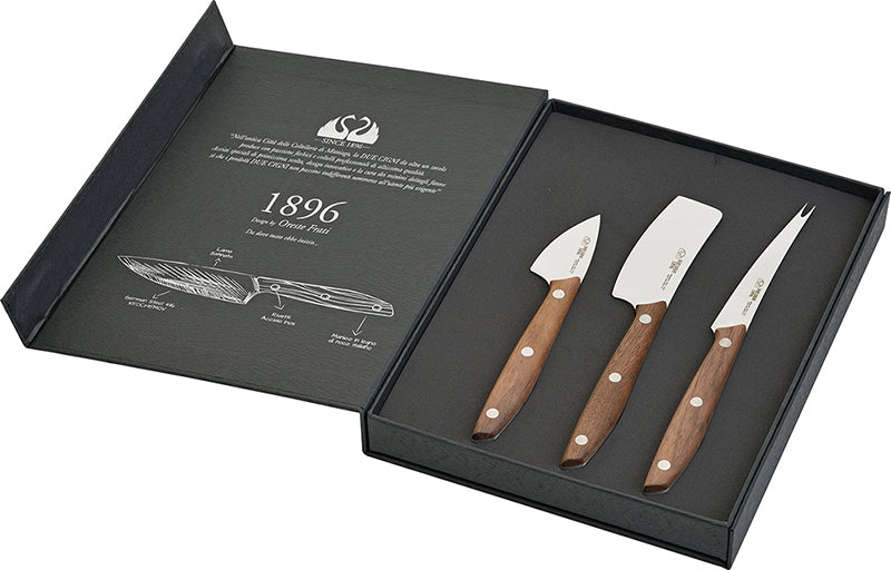DUE CIGNI 1896 CHEESE KNIVES 3 PIECE SET - Sonoma Champagne Sabres