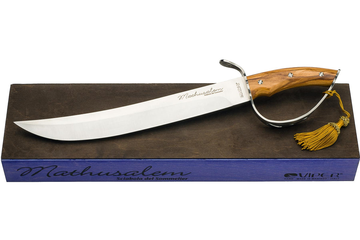 Mathusalem Sciabola del Sommelier - Olive Wood Handle - Sonoma Champagne Sabres